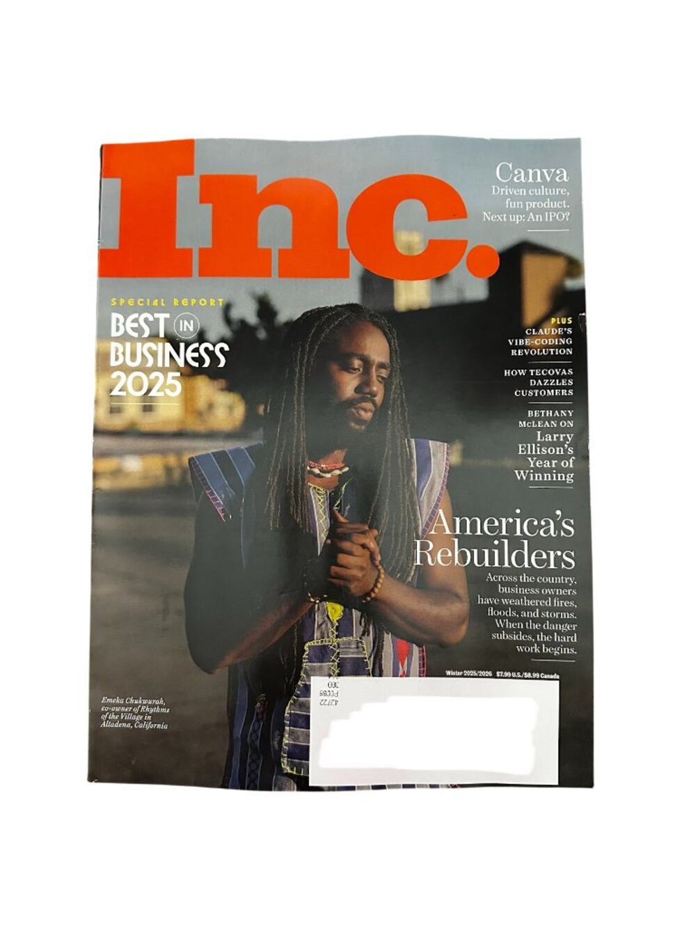 Inc Magazine Winter 2025/2026 Best in Business America's Rebuilders
